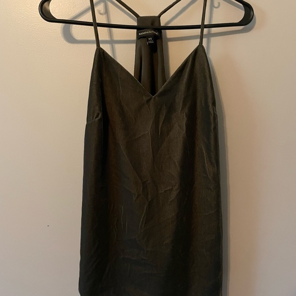 Grey/ green velvet tank - Picture 1 of 1